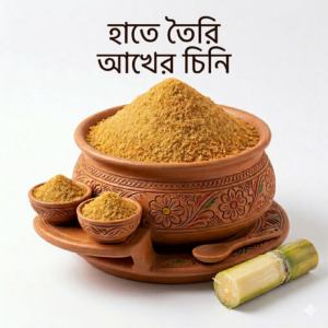 হাতে তৈরি আখের চিনি (জুস পাউডার)